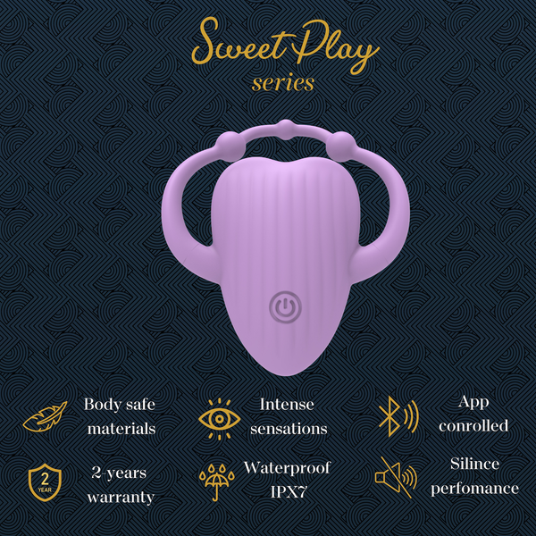 Вібратор у трусики Erospace Sweet Play A5, 8,5 см (бузковий) 99546 фото