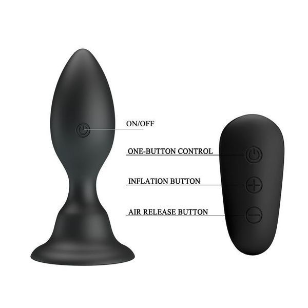 Анальна пробка MR Play Vibrating Anal Plug 10.8 см (чорний) 116752 фото
