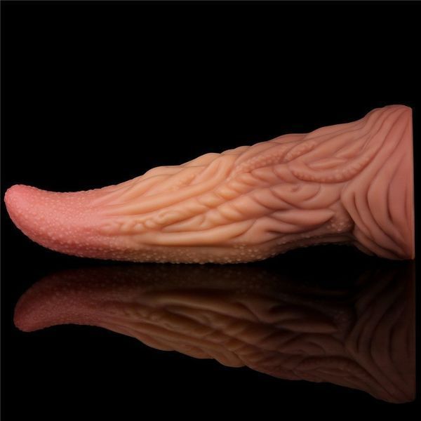 Фалоімітатор Dual-Layered Silicone 10'' Nature Cock, 25 см (коричневий) 44222 фото