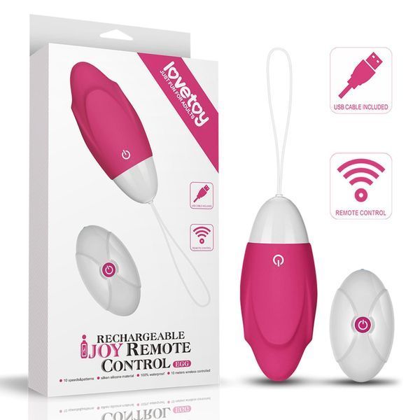 Віброяйце Lovetoy Ijoy, 8.9 см (рожевий) 74736 фото