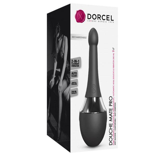 Автоматический анальный душ с вибрацией Dorcel Douche Mate Pro, 200 мл (черный) 18157 фото