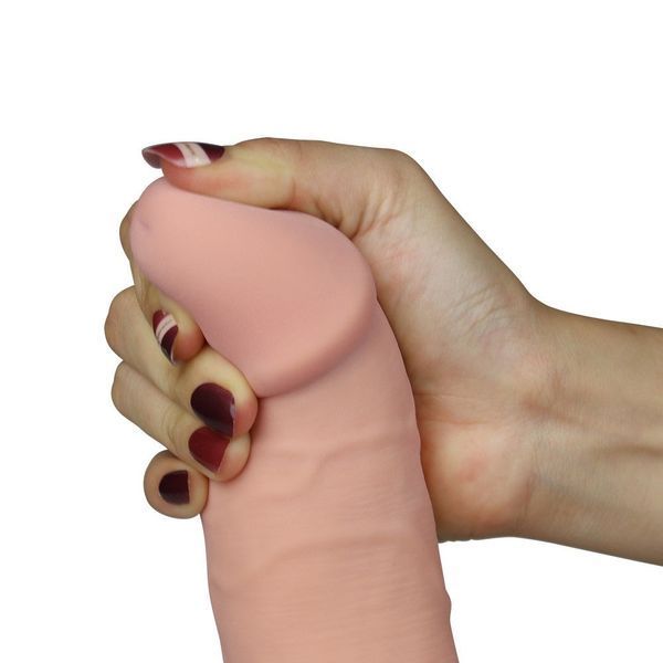 Реалистичный вибратор LoveToy The Ultra Soft Dude, 20 см (телесный) 22134_EU фото