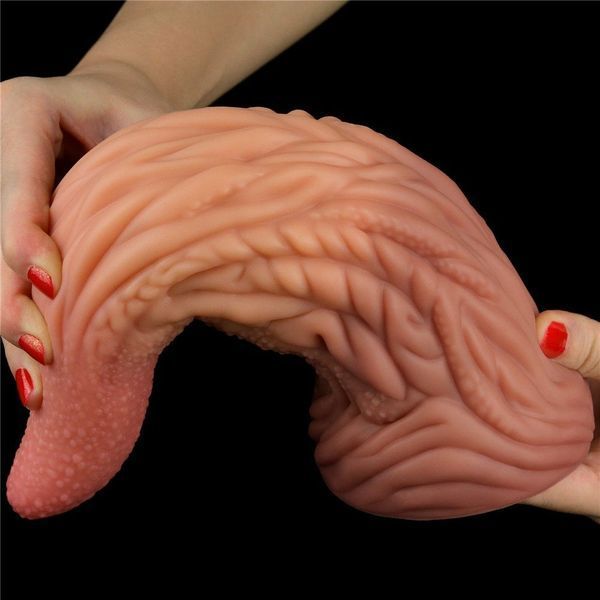 Фалоімітатор Dual-Layered Silicone 10'' Nature Cock, 25 см (коричневий) 44222 фото
