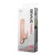 Насадка на пенис Brave Men Vibro Penis Sleeve, 17 см (телесный) 9005 фото 7