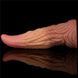 Фалоімітатор Dual-Layered Silicone 10'' Nature Cock, 25 см (коричневий) 44222 фото 6