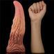 Фалоімітатор Dual-Layered Silicone 10'' Nature Cock, 25 см (коричневий) 44222 фото 12