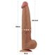 Фаллоимитатор LoveToy Sliding-Skin Dual Layer Dong King Sized, 34 см (коричневый) 22251 фото 18