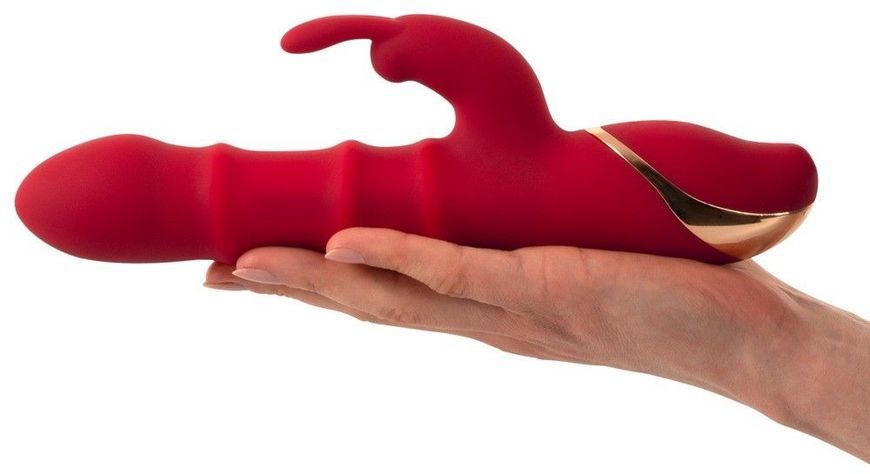 Вибратор-кролик You2Toys Double Bunny, 23.7 см (красный) 60036 фото
