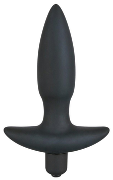 Анальная пробка с вибрацией Black Velvet S, 13 см (черный) 10022 фото