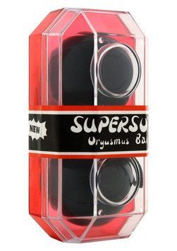 Вагинальные шарики Supersoft, 3,5 см (черный) 7890 фото