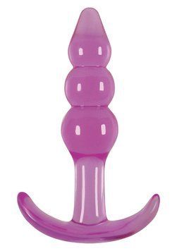 Анальная пробка Jelly Rancher Ripple T-Plug, 11 см (фиолетовый) 8944 фото