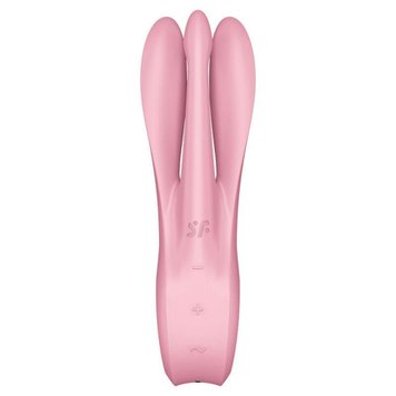 Вибратор для клитора Satisfyer Threesome 1, 14 см (розовый) 14659 фото