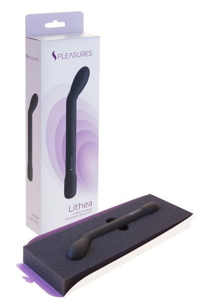 Вибратор Pleasures Lithea, 18 см (черный) 47270 фото