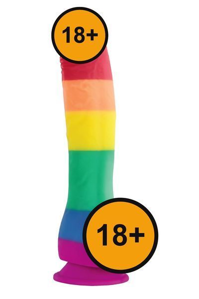 Фаллоимитатор Colours Pride Edition 8 Inch, 25.6 см (радужный) 111498 фото