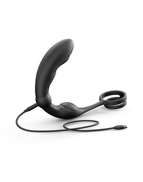 Ерекційне кільце зі стимулятором простати Dorcel P- Ring, 18 см (чорний) 26918 фото