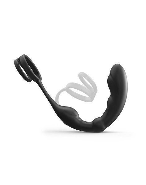 Ерекційне кільце зі стимулятором простати Dorcel P- Ring, 18 см (чорний) 26918 фото