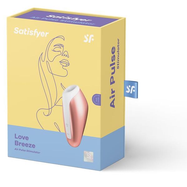 Вакуумный стимулятор клитора Satisfyer Love Breeze, 9,8 см (оранжевый) 10395 фото