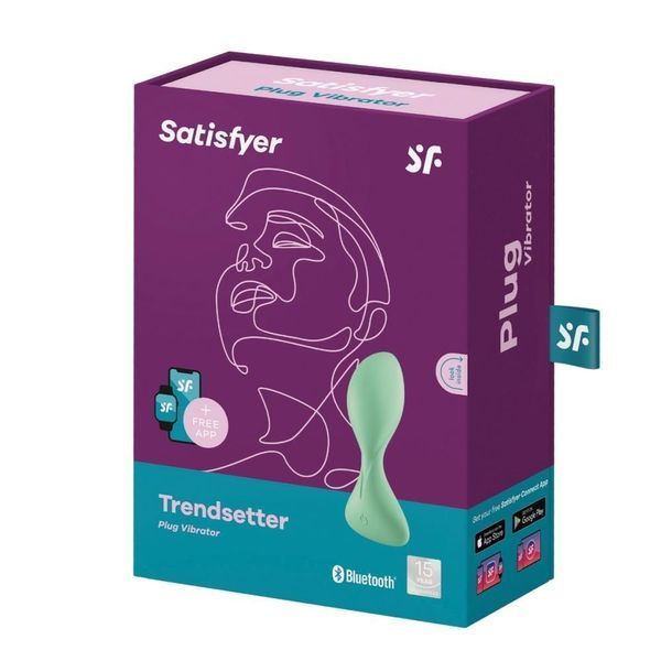 Анальна пробка з вібрацією Satisfyer Trendsetter, 11,2 см (зелений) 26472 фото