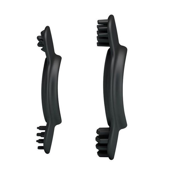 Эрекционное кольцо Baile Double Cock Ring, набор из 2 шт (черный) 90554 фото