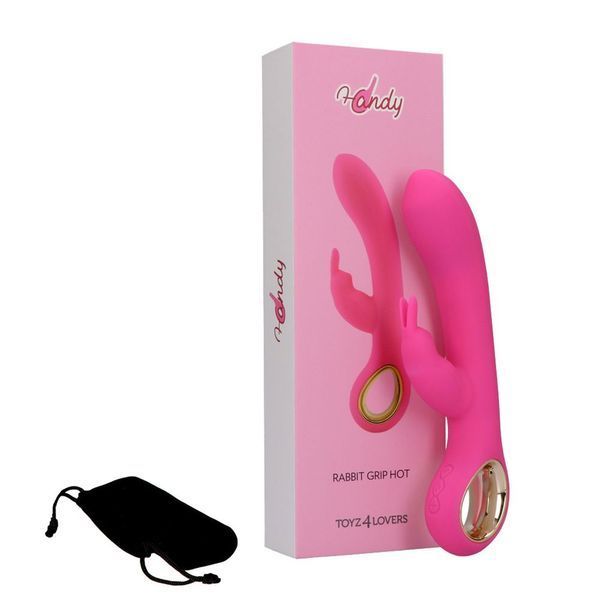 Вибратор-кролик Toyz4lovers Riscaldante Handy Grip Hot, 19 см (розовый) 74372 фото