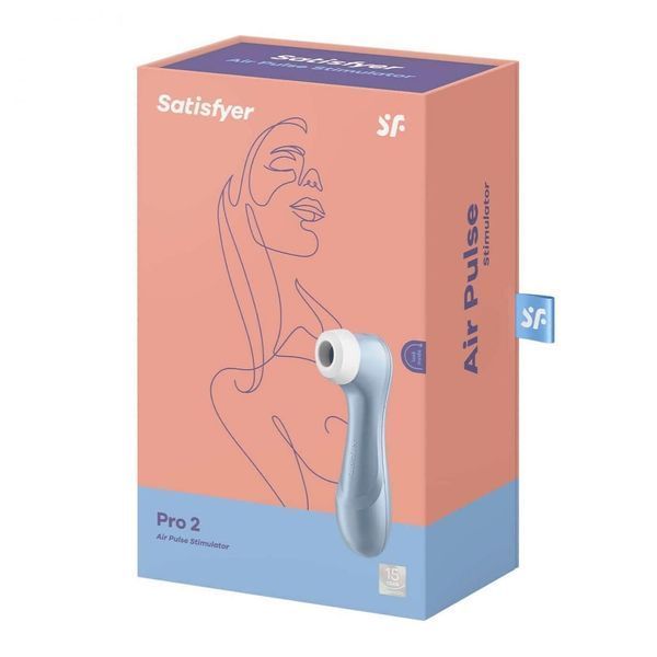 Вакуумный стимулятор клитора Satisfyer Pro 2, 16 см (голубой) 62400 фото