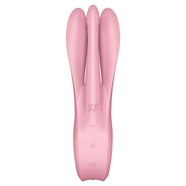 Вибратор для клитора Satisfyer Threesome 1, 14 см (розовый) 14659 фото