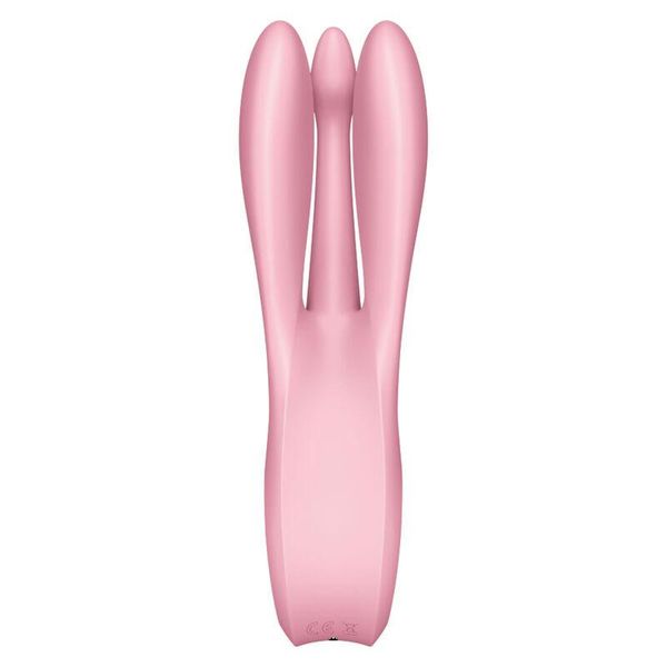 Вибратор для клитора Satisfyer Threesome 1, 14 см (розовый) 14659 фото