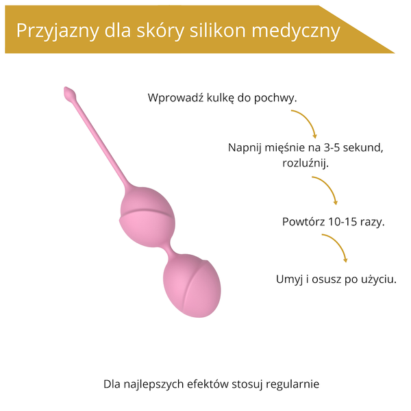 Вагинальные шарики Erospace Sweet Play A11, 19,6 см (розовый) 49779_EU фото