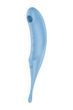 Вакуумный стимулятор клитора с вибрацией Satisfyer Twirling Pro (голубой)