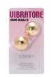 Вагинальные шарики Vibratone Unisex Duo Balls, 3,5 см (золотистый) 5242 фото