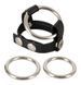 Набір ерекційних кілець Bad Kitty Leather Strap (чорний) 40754_EU фото 1