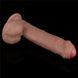 Фалоімітатор Lovetoy Dual-Layered Silicone Nature, 20,5 см (коричневий) 46736 фото 6