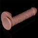Фалоімітатор Lovetoy Dual-Layered Silicone Nature, 20,5 см (коричневий) 46736 фото 7