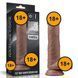 Фалоімітатор Lovetoy Dual-Layered Silicone Nature, 20,5 см (коричневий) 46736 фото 14