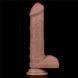 Фалоімітатор Lovetoy Dual-Layered Silicone Nature, 20,5 см (коричневий) 46736 фото 2