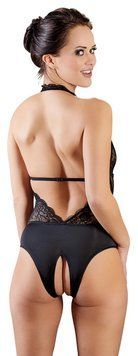 Боді Cottelli Lingerie Crotchless, S (чорний) 83340 фото