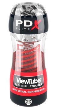 Мастурбатор PDX Elite ViewTube 2 See-Thru Stroker (прозорий) 100392 фото