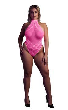 Боді Ouch! With Halter Neck, XL/XXXXL (рожевий) 40056 фото