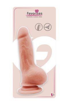 Фалоімітатор All Time Favorites Bendable, 18 см (тілесний) 78678 фото