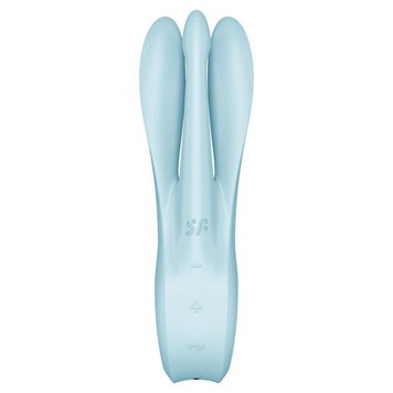 Многофункциональный вибратор Satisfyer Threesome 1, 14 см (голубой) 14660 фото