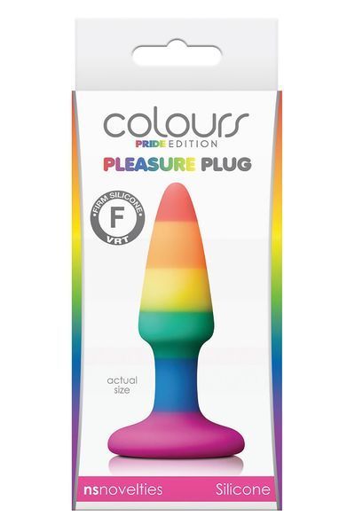 Анальна пробка Colours Pleasure Small Plug, 11.5 см (райдужний) 111510 фото