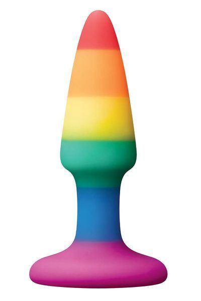 Анальна пробка Colours Pleasure Small Plug, 11.5 см (райдужний) 111504 фото