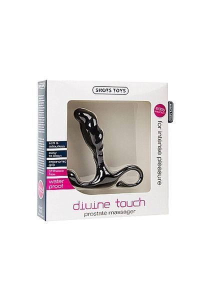 Стимулятор простати Shots Toys Divine Touch, 10.2 см (чорний) 40324_EU фото