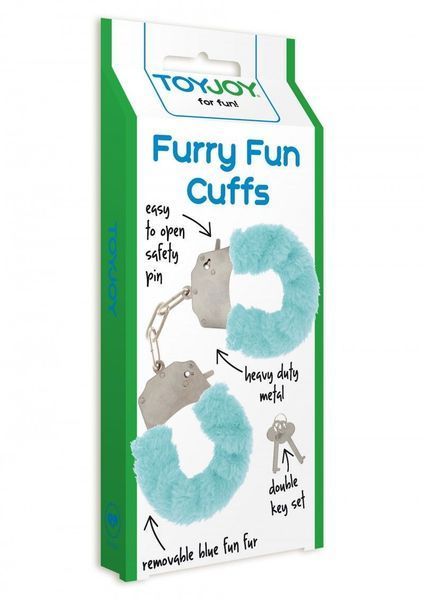 Наручники Furry Fun Cuffs, 28 см (голубой) 14078 фото