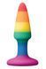 Анальна пробка Colours Pleasure Small Plug, 11.5 см (райдужний) 111510 фото 1