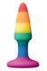 Анальна пробка Colours Pleasure Small Plug, 11.5 см (райдужний) 111504 фото 2