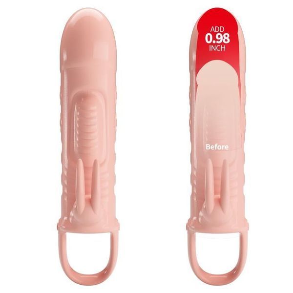 Насадка на пенис Pretty Love Penis Sleeve Sloane, 18,5 см (телесный) 26296 фото