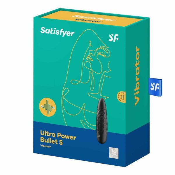 Вибратор для клитора Satisfyer Ultra Power Bullet 5, 10 см (чёрный) 12258 фото