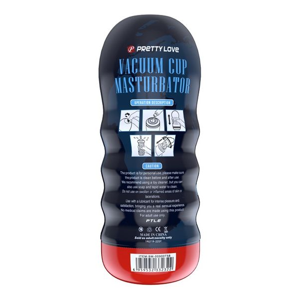 Мастурбатор Pretty Love Vacuum Cup 55 Vagina, 18 см (телесный) 23532 фото