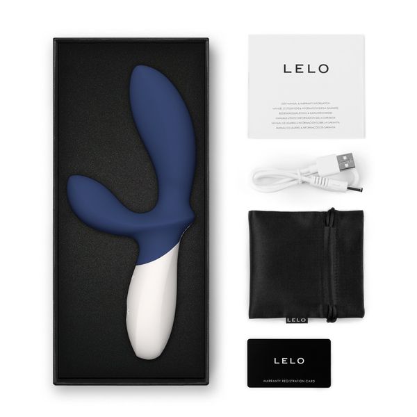 Стимулятор простаты Lelo Loki Wave 2, 19,6 см (синий) 69794 фото